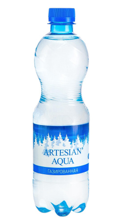 Вода питьевая "AQUA ARTESIAN" 0,5 л газ